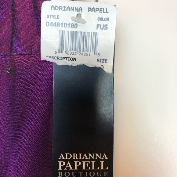 Adrianna Papell Embroidered Cocktail Prom Dress - Picture 4 of 8